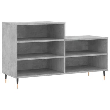 vidaXL - Schoenenkast 10 paar met metalen poten - Betongrijs - 102x36x60 cm