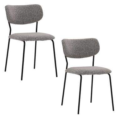 Housecraft Living Leah Eetkamerstoelen Taupe - Set van 2