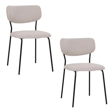 Housecraft Living Leah Eetkamerstoelen Off White/ Gebroken wit - Set van 2