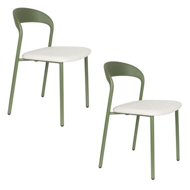 Housecraft Living Adelina Eetkamerstoelen Groen - Set van 2