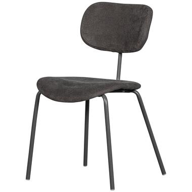 WOOOD Link Eetkamerstoelen - Polyester - Bruin/Grijs - Set van 2