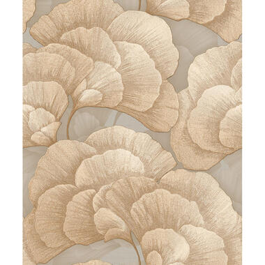 Dutch Wallcoverings Vliesbehang Renaissance blossom - gold - 10,05m x 53cm