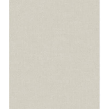 Dutch Wallcoverings Vliesbehang Linen & Textures uni - offgrey - 10,05m x 53cm