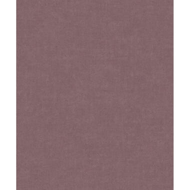 Dutch Wallcoverings Vliesbehang Linen & Textures uni - oldrose - 10,05m x 53cm