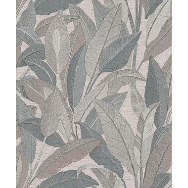 Dutch Wallcoverings Vliesbehang Renaissance leaves - grijs - 10,05m x 53cm