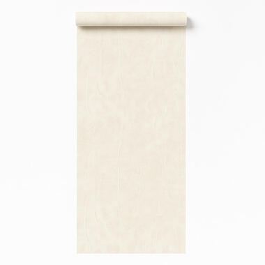 Dutch Wallcoverings Vliesbeh. Renaissance watermarked fabric - crème - 10mx53cm