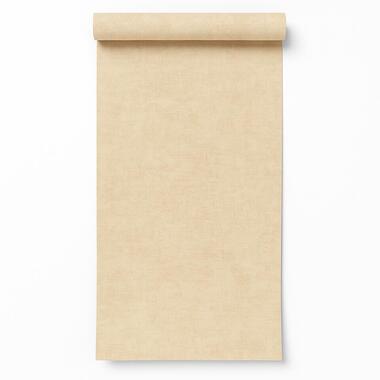 Dutch Wallcoverings Vliesbehang Linen & Textures uni - champagne - 10,05m x 53cm