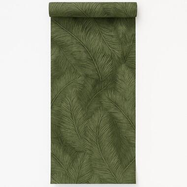 Dutch Wallcoverings Vliesbehang Arcadia happy leaf - groen - 10,05m x 53cm