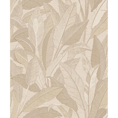 Dutch Wallcoverings Vliesbehang Renaissance leaves - beige - 10,05m x 53cm