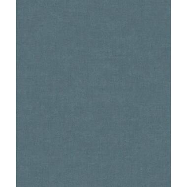 Dutch Wallcoverings Vliesbehang Linen & Textures uni - ijsblauw - 10,05m x 53cm