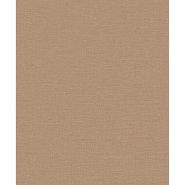 Dutch Wallcoverings Vliesbehang Linen & Textures uni - terracotta - 10m x 53cm