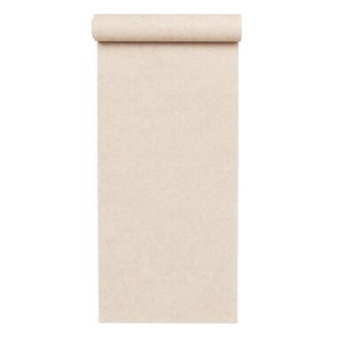 Dutch Wallcoverings Vliesbehang Fabric Touch velvet - crème - 10,05m x 53cm