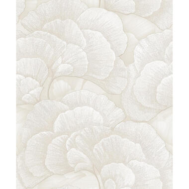 Dutch Wallcoverings Vliesbehang Renaissance blossom - wit - 10,05m x 53cm