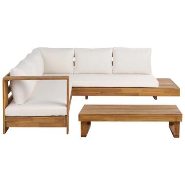 MARETTIMO - Loungeset - Gebroken wit - Rechtszijdig - Acaciahout