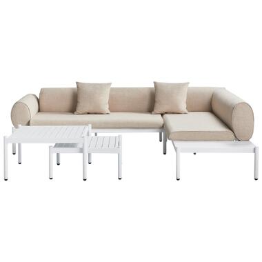RASIGLIA - Loungeset 5-zits - Beige - Aluminium