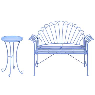 CAVINIA - Bistroset voor 2 - Lichtblauw - IJzer