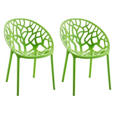 CLP Set van 2 Tuinstoel Hope Kunststof - groen