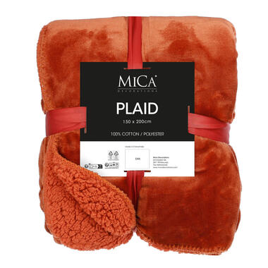 Mica decorations - Fleece deken - terra - 120 x 150 cm