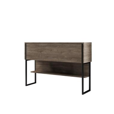 Dressoir Walnoot/Zwart - 120x30x80cm - Luxe