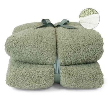 Unique Living - Plaid Douwe Tea Green -150x200cm