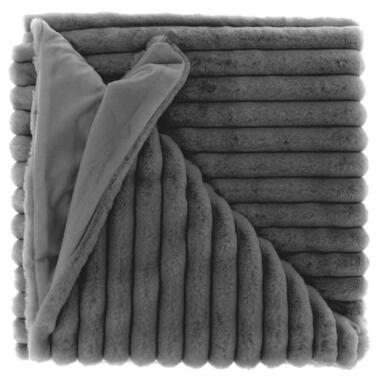 Unique Living - Plaid Peppe Dark Grey -150x200cm