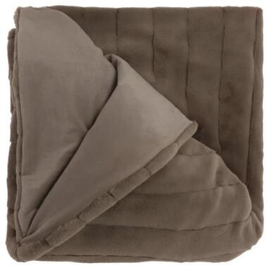 Unique Living - Plaid Norah Taupe -150x200cm