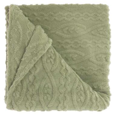 Unique Living - Plaid Pleun Tea Green -150x200cm