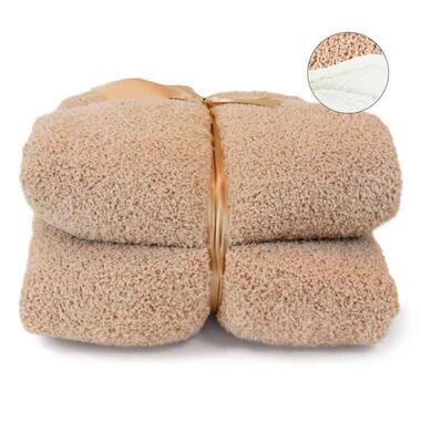 Unique Living - Plaid Douwe Latte -150x200cm