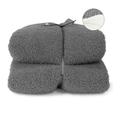 Unique Living - Plaid Douwe Dark Grey -150x200cm