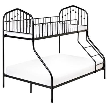 CHAMONIX - Stapelbed - Zwart - 90/140 x 200 cm - Metaal
