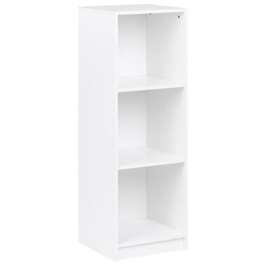 ZEHNA - Boekenkast 3 planken - Wit - 40 x 40 cm - Vezelplaat