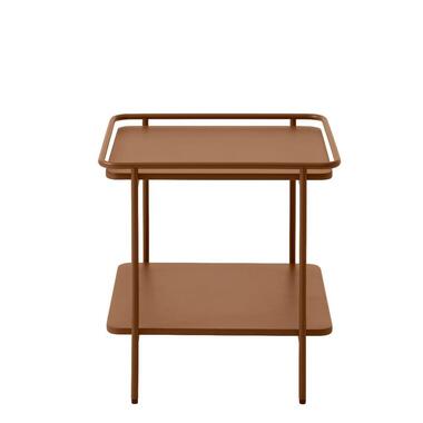 Nordic Home Millie bijzettafel 45x45 cm terracotta