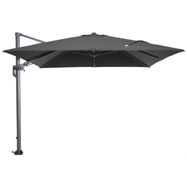 Hawaii zweefparasol 300x300 cm. - Carbon grey - Black doek