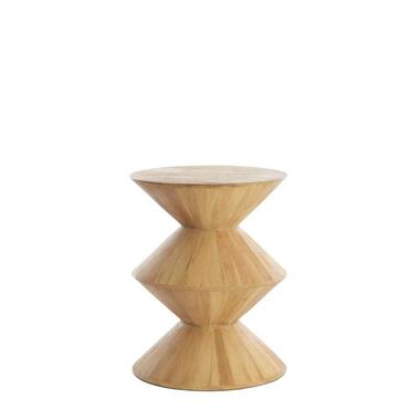 Light & Living - Larus Sidetable Ø40x50 cm - manghout natural