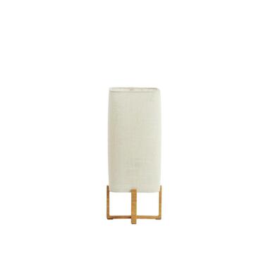 Tafellamp Wyn - Crème - 16.5x16.5x39cm
