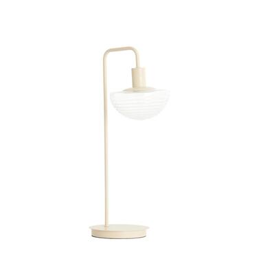 Tafellamp Baylie - Mat crème - 30x20x61cm
