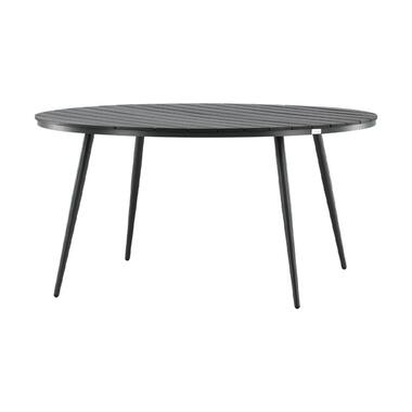 Nest outdoor Aaron tuintafel polywood zwart - Ø150 cm