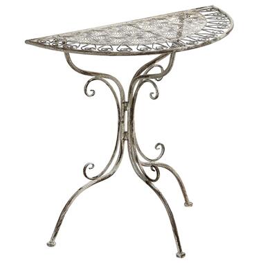 NURRA - Tuintafel - Grijs - IJzer