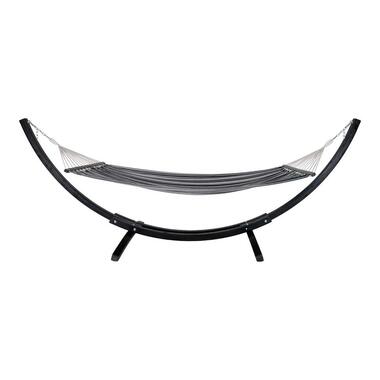 Hioshop Tripoli hangmat buitenshuis grijs-zwart