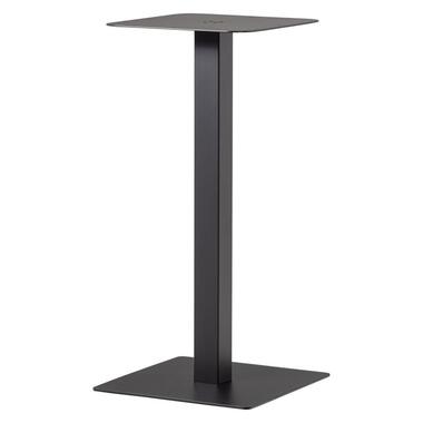 WOOOD Bistro Vierkante Bartafel Poot - Metaal - Zwart- 105x50x50