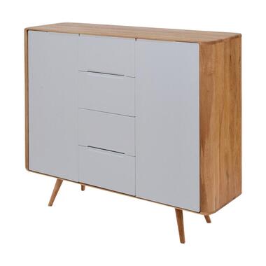 Gazzda Ena Dresser 135 Eikenhouten Dressoir - Naturel / Wit