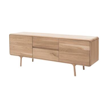 Gazzda Fawn Sideboard Naturel - Houten Dressoir - 180 x 45 cm