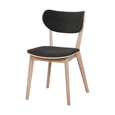 Rowico Home Kato Houten Eetkamerstoel Whitewash - Grijze Zitting