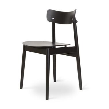 Fameg George Houten Eetkamerstoel Zwart