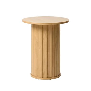 Olivine Lenn Ronde Houten Bijzettafel Ø 50 cm - Naturel Eiken