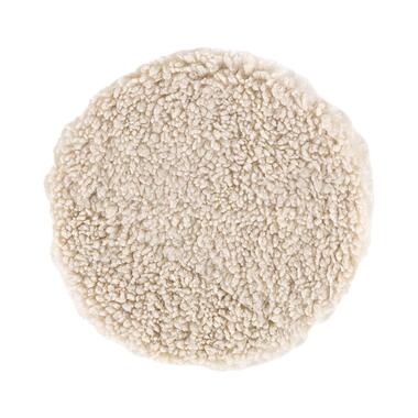 Nest living Malia Rond Vachtje Teddystof Wit