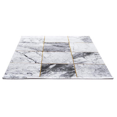 Dutch Lifestyle vloerkleed Carrara A grijs - 160x230cm