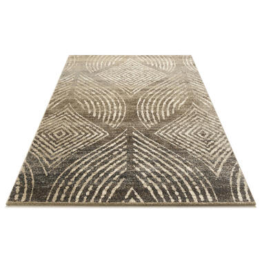 Dutch Lifestyle vloerkleed Matrix 3 beige/grijs/bruin - 160x230cm