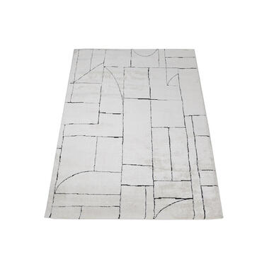 Dutch Lifestyle vloerkleed Tribe B zwart/wit - 160x230cm