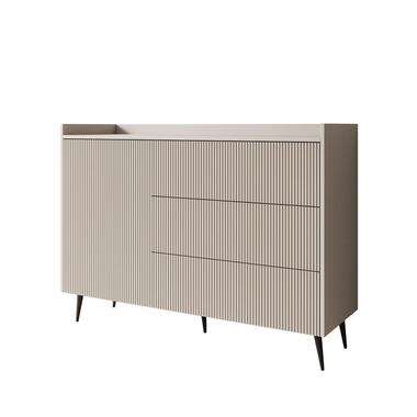 Meubella - Asty - Dressoir - Beige - 126x41x92 cm